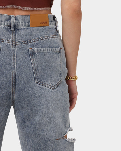 XXIII Women's Julieta Cut Out Jeans Blue