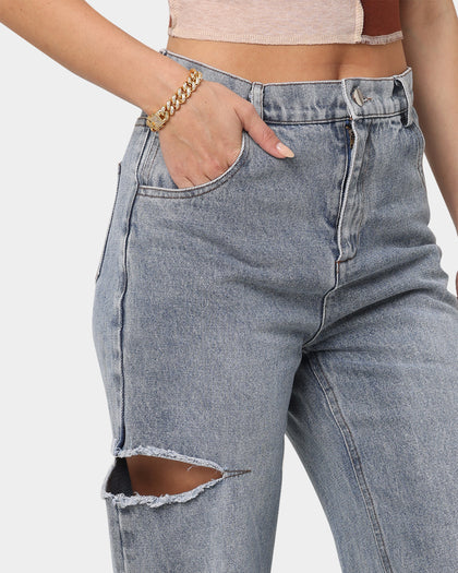 XXIII Women's Julieta Cut Out Jeans Blue