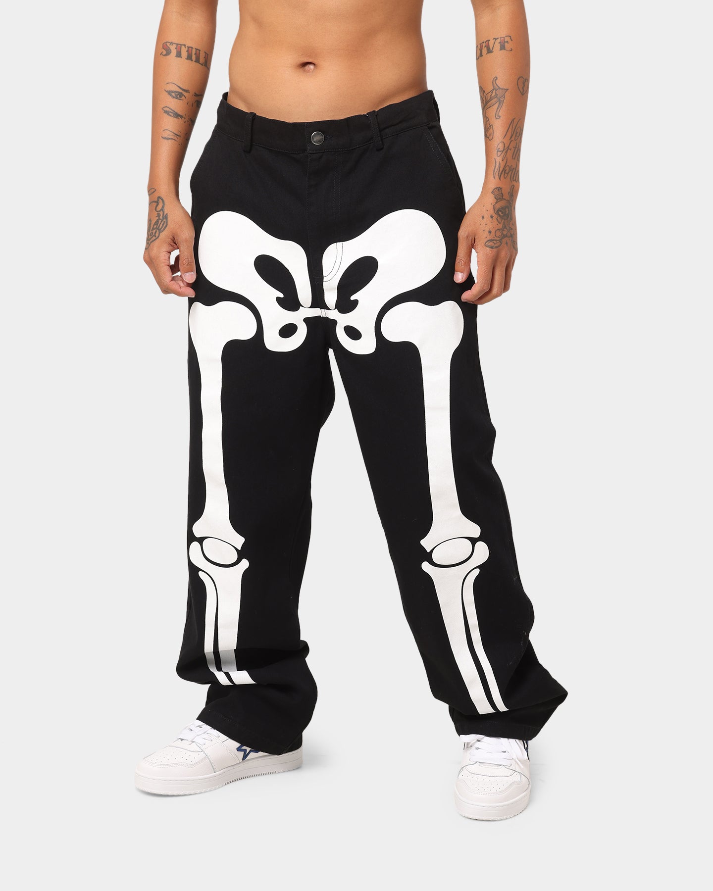 XXIII Skeleton Pants Black/White | Culture Kings US