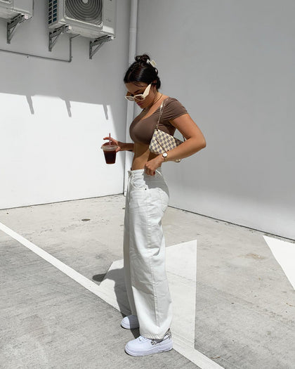 XXIII Women's Neve Wide Leg Jeans White