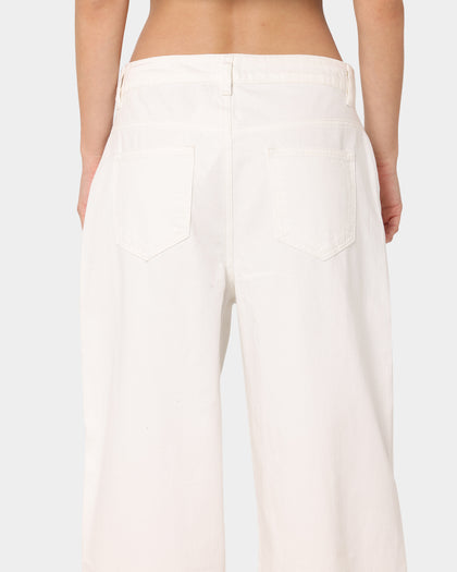 XXIII Women's Neve Wide Leg Jeans White