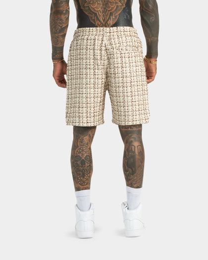 XXIII Syracuse Tweed Shorts Cream/Multi-Coloured