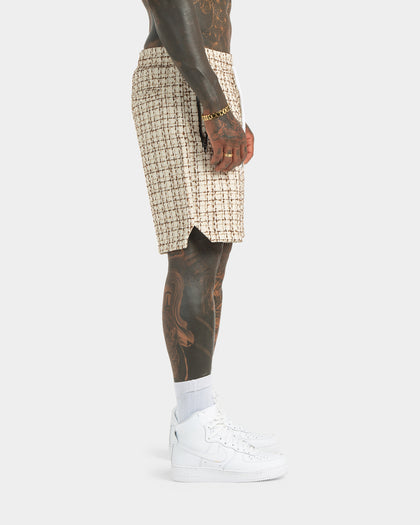 XXIII Syracuse Tweed Shorts Cream/Multi-Coloured
