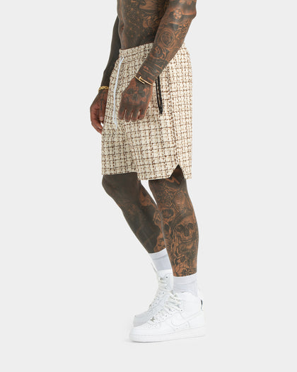 XXIII Syracuse Tweed Shorts Cream/Multi-Coloured