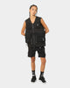The Anti Order Reflective Man Made Cargo Shorts Black/Silver