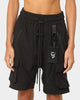 The Anti Order Reflective Man Made Cargo Shorts Black/Silver