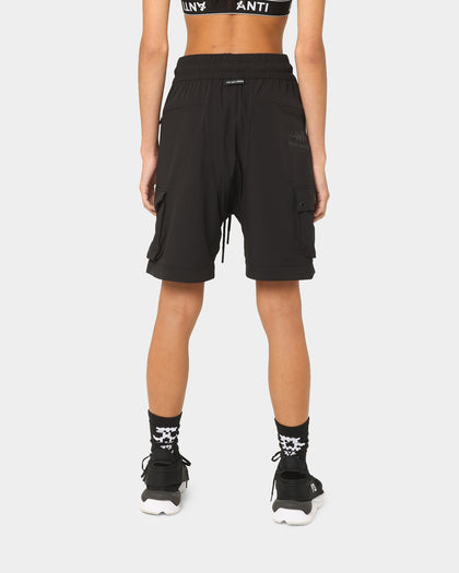 The Anti Order Reflective Man Made Cargo Shorts Black/Silver