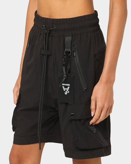 The Anti Order Reflective Man Made Cargo Shorts Black/Silver
