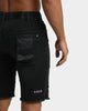 Dead Studios Riot Denim Shorts Washed Black