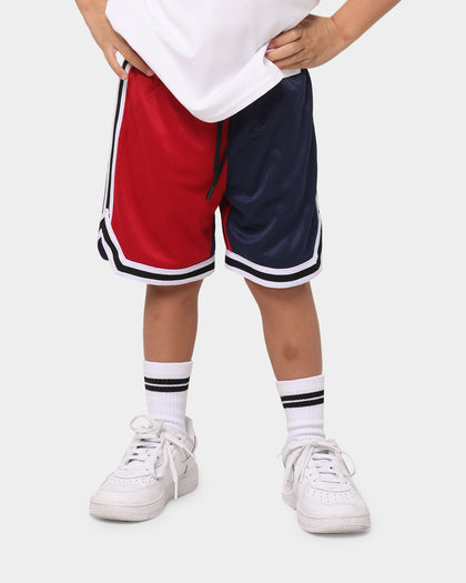 EN ES Kids Kid's Splice Basketball Shorts Red/Navy