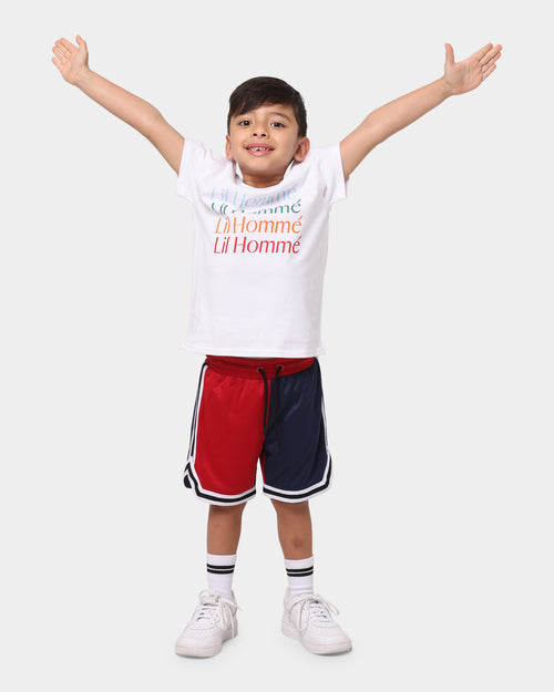 EN ES Kids Kid's Splice Basketball Shorts Red/Navy