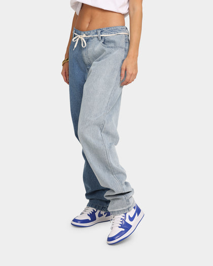 XXIII Zeke Two Tone Denim Jeans Blue