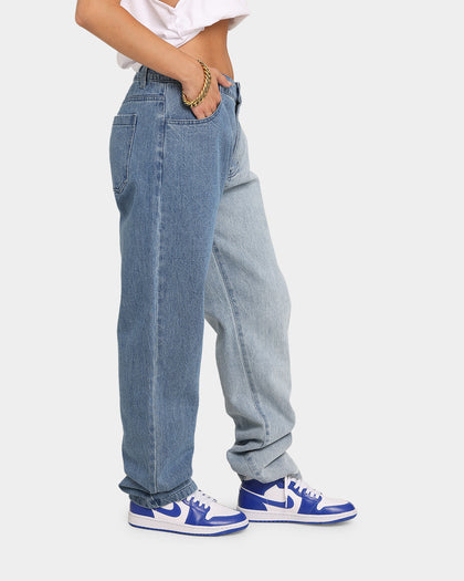 XXIII Zeke Two Tone Denim Jeans Blue