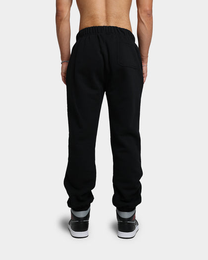 HUF Drop Out Stack Fleece Track Pants Black