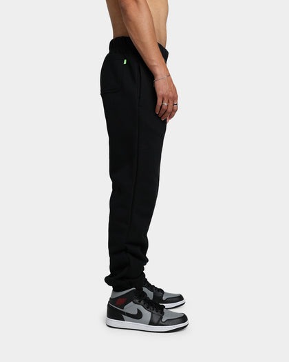 HUF Drop Out Stack Fleece Track Pants Black