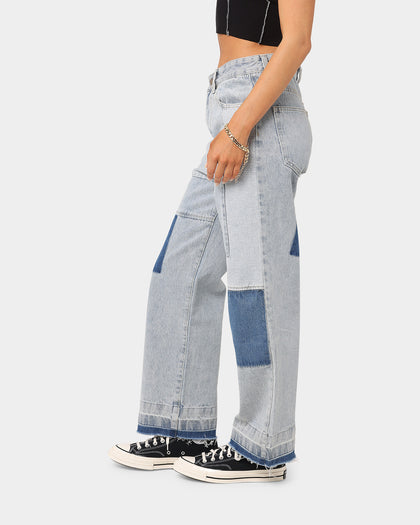 XXIII Women's Docia Patch Jeans Blue