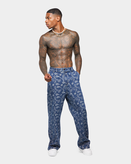XXIII Teo Paisley Jeans Blue