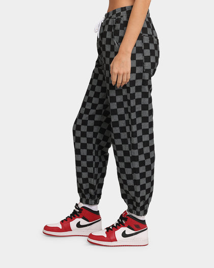 XXIII Ashe Checkered Pants Black