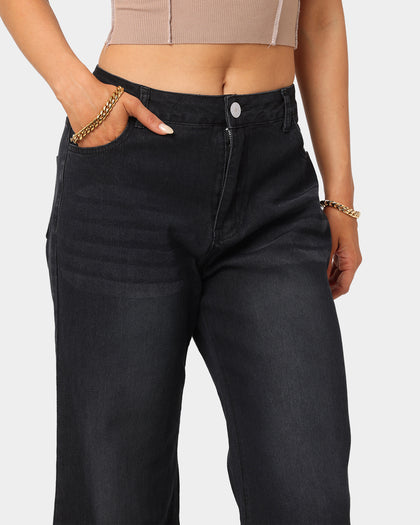 XXIII Women's Jacquie Bell Bottom Jeans Black