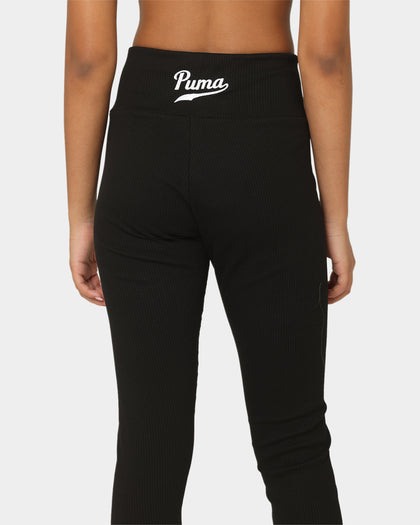 Puma Women's Team Ribbed Leggings Puma Black
