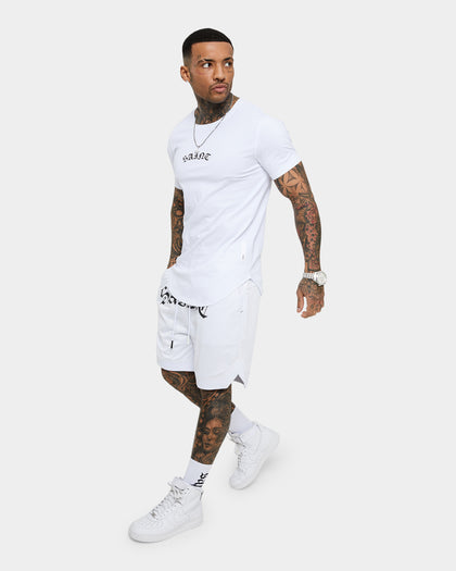 Saint Morta Day of the Dead Basketball Shorts White/Black