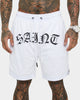 Saint Morta Day of the Dead Basketball Shorts White/Black