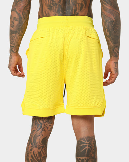 Saint Morta Day of the Dead Basketball Shorts Yellow/Black