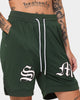 Saint Morta Graves Basketball Shorts Dark Green