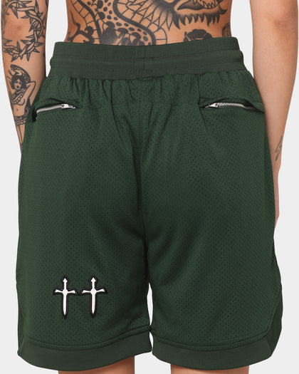 Saint Morta Graves Basketball Shorts Dark Green
