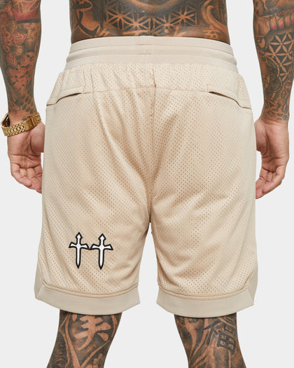 Saint Morta Graves Basketball Shorts Stone