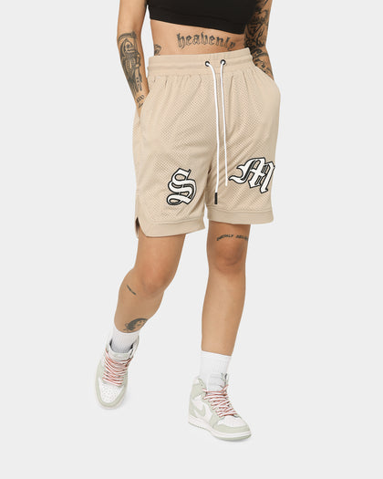 Saint Morta Graves Basketball Shorts Stone