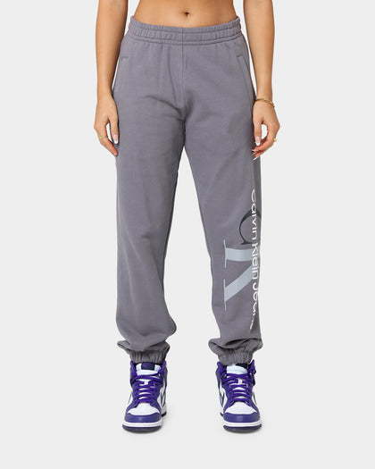 Calvin Klein Women's 2Tone Monogram Joggers Fossil Grey
