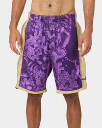Mitchell & Ness Los Angeles Lakers CNY 4.0 Swingman Shorts Purple