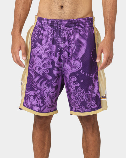 Mitchell & Ness Los Angeles Lakers CNY 4.0 Swingman Shorts Purple