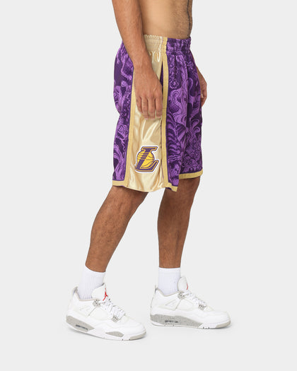 Mitchell & Ness Los Angeles Lakers CNY 4.0 Swingman Shorts Purple