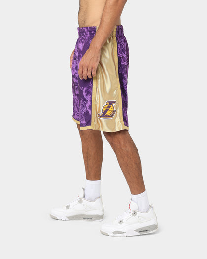 Mitchell & Ness Los Angeles Lakers CNY 4.0 Swingman Shorts Purple
