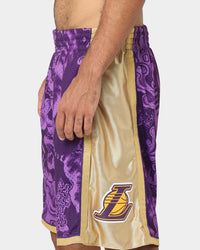 Mitchell & Ness Los Angeles Lakers CNY 4.0 Swingman Shorts Purple
