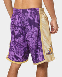 Mitchell & Ness Los Angeles Lakers CNY 4.0 Swingman Shorts Purple