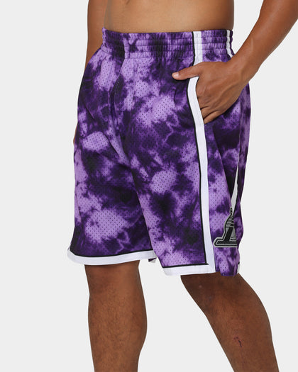 Mitchell & Ness Los Angeles Lakers Galaxy Swingman Shorts Purple