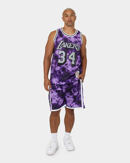 Mitchell & Ness Los Angeles Lakers Galaxy Swingman Shorts Purple