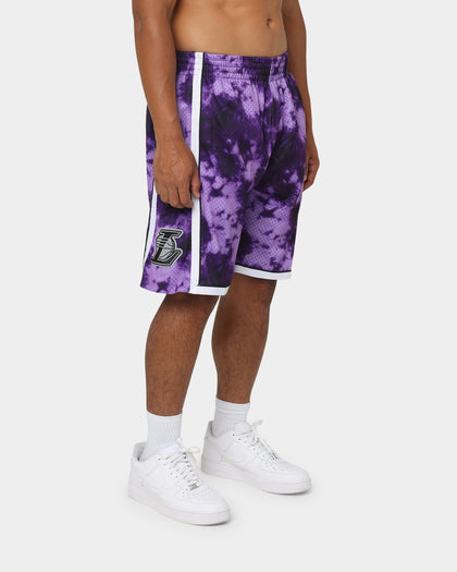 Mitchell & Ness Los Angeles Lakers Galaxy Swingman Shorts Purple