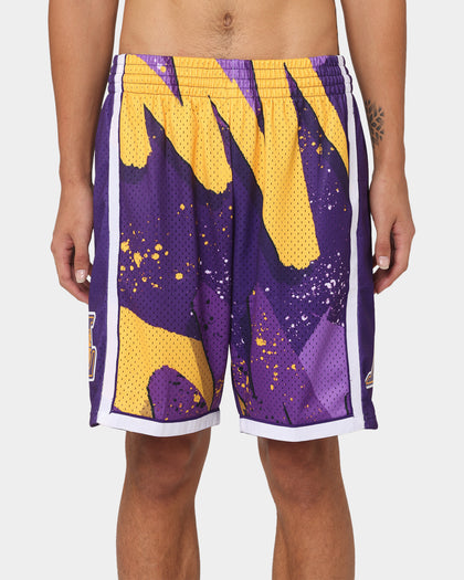Mitchell & Ness Los Angeles Lakers Hyper Hoop Swingman Shorts Purple