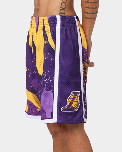 Mitchell & Ness Los Angeles Lakers Hyper Hoop Swingman Shorts Purple