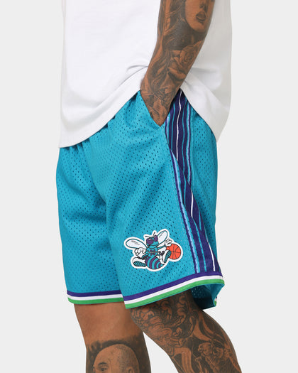 Mitchell & Ness Charlotte Hornets '99-00 Road Swing Shorts Teal