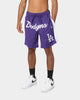 New Era Los Angeles Dodgers Basketball Shorts Purple