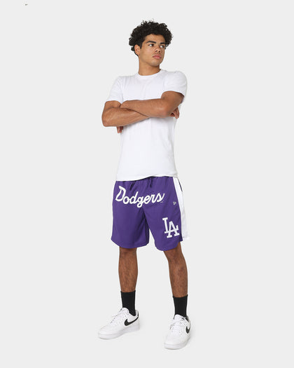 New Era Los Angeles Dodgers Basketball Shorts Purple