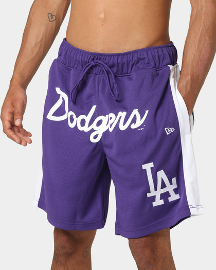 New Era Los Angeles Dodgers Basketball Shorts Purple