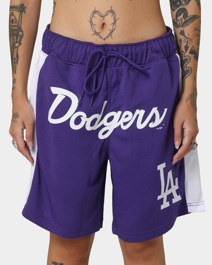 New Era Los Angeles Dodgers Basketball Shorts Purple