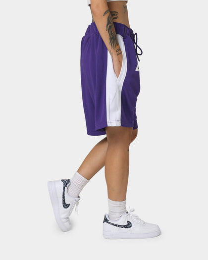 New Era Los Angeles Dodgers Basketball Shorts Purple