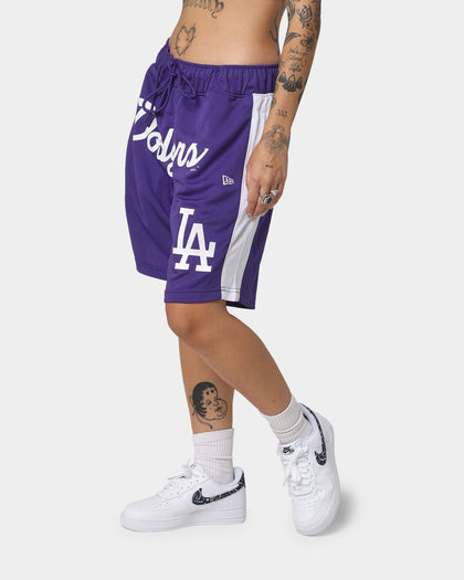 New Era Los Angeles Dodgers Basketball Shorts Purple